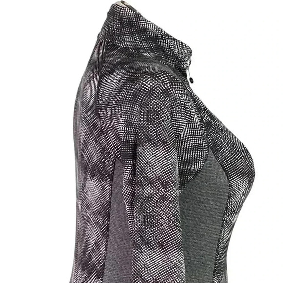 Soybu Pullover Women L Gray Half Zip Stretch Mesh Long Sleeve Running Yoga Top - Picture 5 of 8